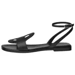 HERMES Сандалии Julie Strap, женские, черные - фото