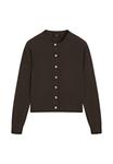 Кардиган Massimo Dutti Cardigan, Mottled Dark Brown - фото 4