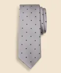 Галстук Silk Dot Rep, сделано в США Brooks Brothers, цвет Gray - фото
