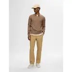 Поло с длинным рукавом Selected Berg, бежевый - фото 4