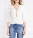 Блуза Elisabetta Franchi Slim Fit, белый - фото