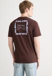 Футболка Calvin Klein Jeans 30S BOX GRAPHIC , Rich Brown/Dark Brown - фото