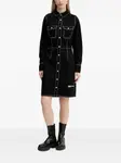 Мини-платье-рубашка с контрастной строчкой Karl Lagerfeld Jeans, черный - фото 2