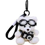 Плюшевый кулон Pilot Bear Dolls высотой 11 см BANQIN, белый - фото 5