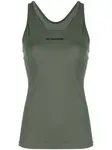 Топ с логотипом JIL SANDER, зеленый - фото