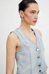 Джинсовая жилетка Morgan, синий - фото 5