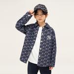 Детская джинсовая рубашка MLB, синий - фото 4