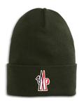 Moncler Шапка из чистой шерсти, зеленый - фото