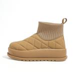 Женские теплые короткие зимние ботинки DAPHNE, Black - фото