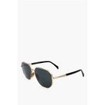 Солнцезащитные очки в металлической оправе David Beckham, Black - фото 2