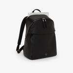 Кожаный рюкзак с фирменной табличкой Holland Tumi, черный - фото 2