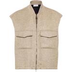 Brunello Cucinelli Блестящий жилет на молнии, Light Beige - фото