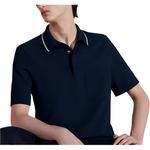 Рубашка поло мужская темно-синяя Hermes, темно-синий - фото 3