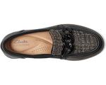 Лоферы Clarks Zylah May, цвет Black Combi Textile Leather - фото 2