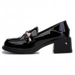 Лоферы женские черный Pooq - фото