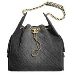 CHANEL Джинсовая сумка через плечо среднего размера - фото