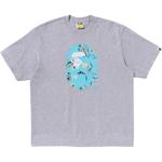 Футболка с принтом логотипа A BATHING APE, серый - фото