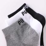 Гольфы унисекс 3 пары PUMA, 3 пары (Чёрный/Белый/Серый) - фото 4