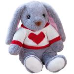 Плюшевая кукла свитер rabbit dolls высота 40cm Barbne, серый - фото
