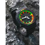 Часы Casio G-Shock Analog-Digital 2100 Series, арт. GA-2100-1A1, черный/черный светофор - фото 6