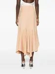 Юбка миди с оборками Alberta Ferretti, бежевый - фото 4