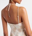 Платье миди в горошек Pfeiffer Simkhai, Beige White - фото 6