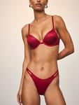 Блестящие стринги-трусики с кристаллами Very Sexy, double shine strap red lacquer - фото 3