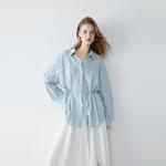 ELLE Рубашка Women's Blue Lapel - фото 3