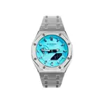 Часы Casio G-Shock Analog-Digital 2100 Series, арт. GA-2100-1A, кованый серебристый - фото