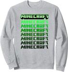 Толстовка Minecraft с градиентным логотипом, серая - фото