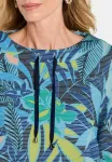 Свитшот mit dschungelprint Goldner, Blue/Green Patterned - фото 4