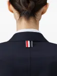 Саржевый блейзер с золотыми пуговицами THOM BROWNE, синий - фото 4