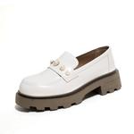 Женские лоферы Beige Ouumeis, Экрю - фото 3