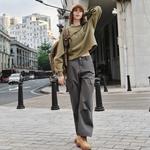 Свитшот женский CAT, зеленый - фото 7