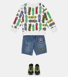 Кроссовки-носки Stella McCartney Kids, черный - фото 2
