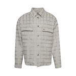 Рубашка Amiri Check Boucle Padded Overshirt, Pale Mint - фото