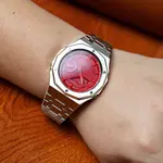 Часы Casio G-Shock Analog-Digital 2100 Series, арт. GA-2100-4A, браслет нержавеющая сталь, серебро - фото 4