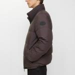 Клетчатая пуховая куртка Burberry, коричневый - фото 4