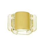 Linziclip, пряжка миди, матовый желтый - фото