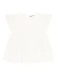 Топ с оборками GANNI, белый - фото