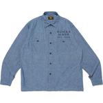 Рубашка unisex HUMAN MADE, синий - фото 3