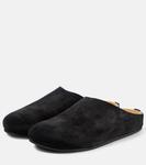 Гуго замшевые мюли The Row, черный - фото 5