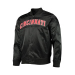 Мужская черная атласная куртка на кнопках Cincinnati Reds Wordmark Pro Standard, черный - фото 3