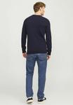 Джемпер JJEGLOBE KNIT CREW NECK Jack & Jones, синий деним - фото 4