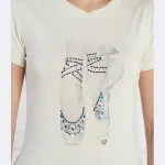 Футболка стандартного кроя Twinset U&B, бежевый - фото 4