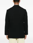 Пиджак из смесовой шерсти Auralee, черный - фото 4