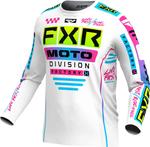Джерси для мотокросса Podium Gladiator 2024 FXR, белый/черный/синий - фото