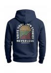Толстовка Neverless Zip-up sweatshirt, Navy/Dark Blue - фото 3
