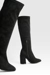 Сапоги до колена Boohoo, черный - фото 4