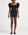 Мини-платье Alessandra Rich, черный - фото 2
